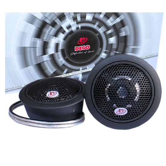 DEGO Space 3000 T25 Głośniki wysokotonowe - tweetery o średnicy 25 mm. Moc 80 W RMS. Impedancja 4 Ohm